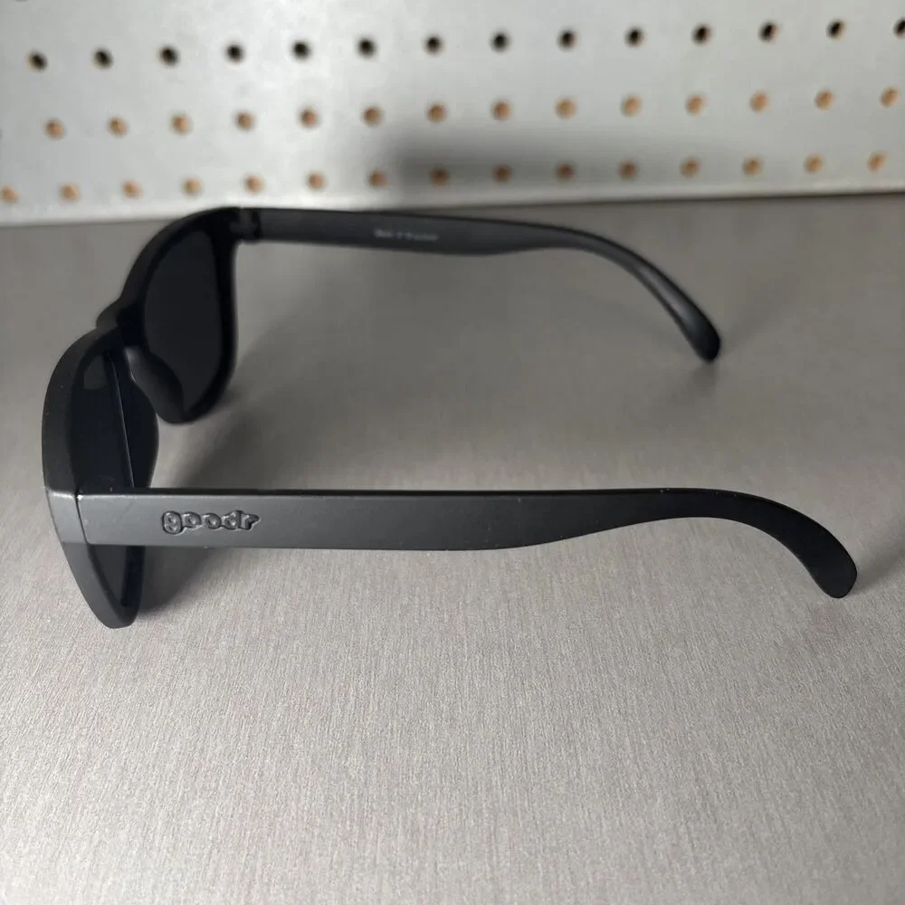 Goodr Sunglasses Back 9 Blackout Black Polarized Sports Active Running Golf